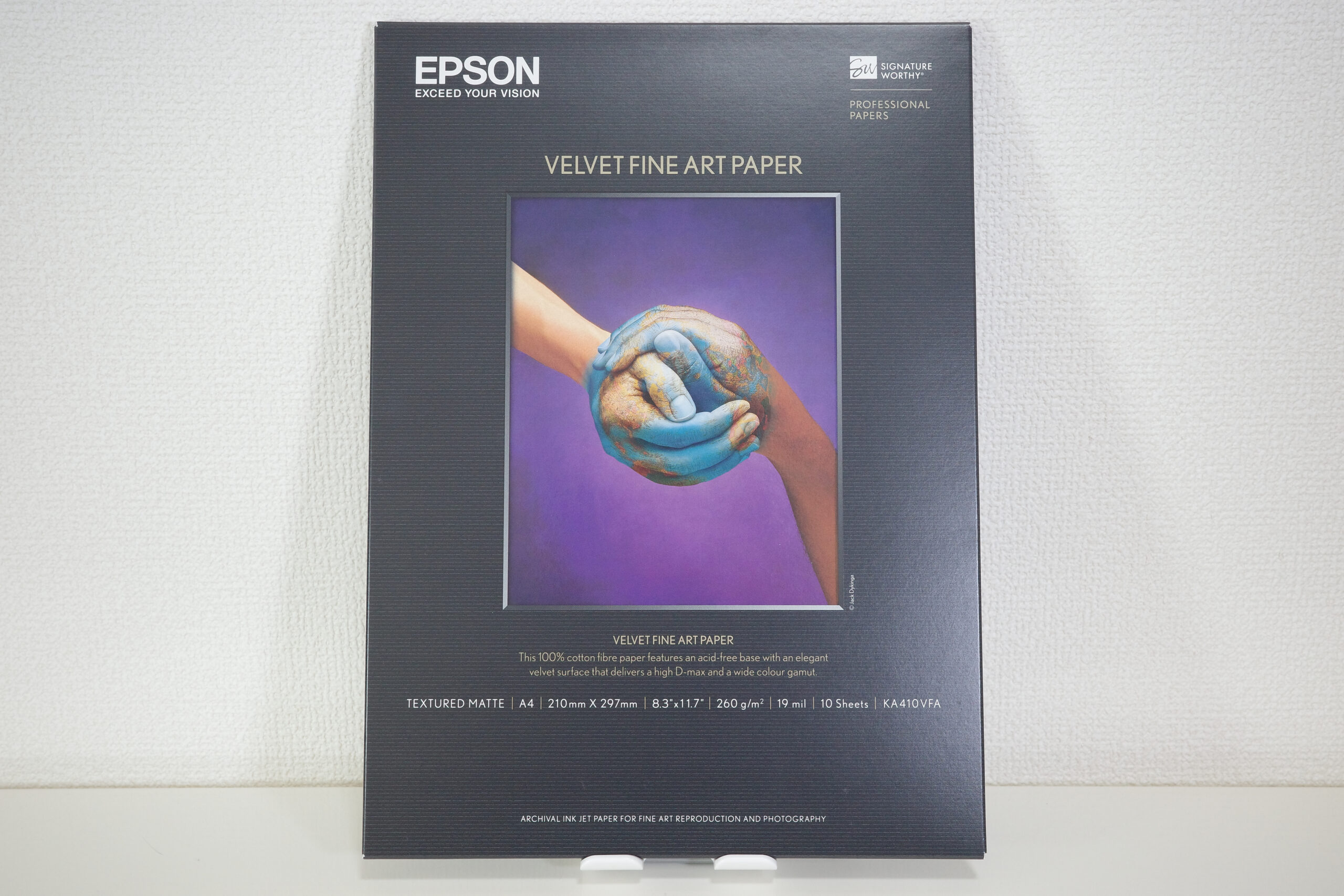 ギフト】 エプソン ファインアート紙 A3サイズ 10枚 Velvet Fine Art Paper KA310VFA 